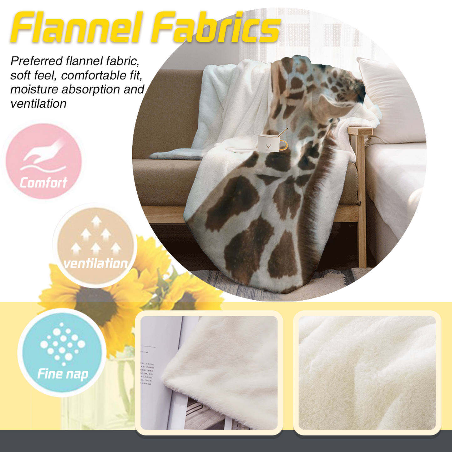 Modern Colorful Throw Blanket ¨C Decorative Artistic Printed Cozy Blanket