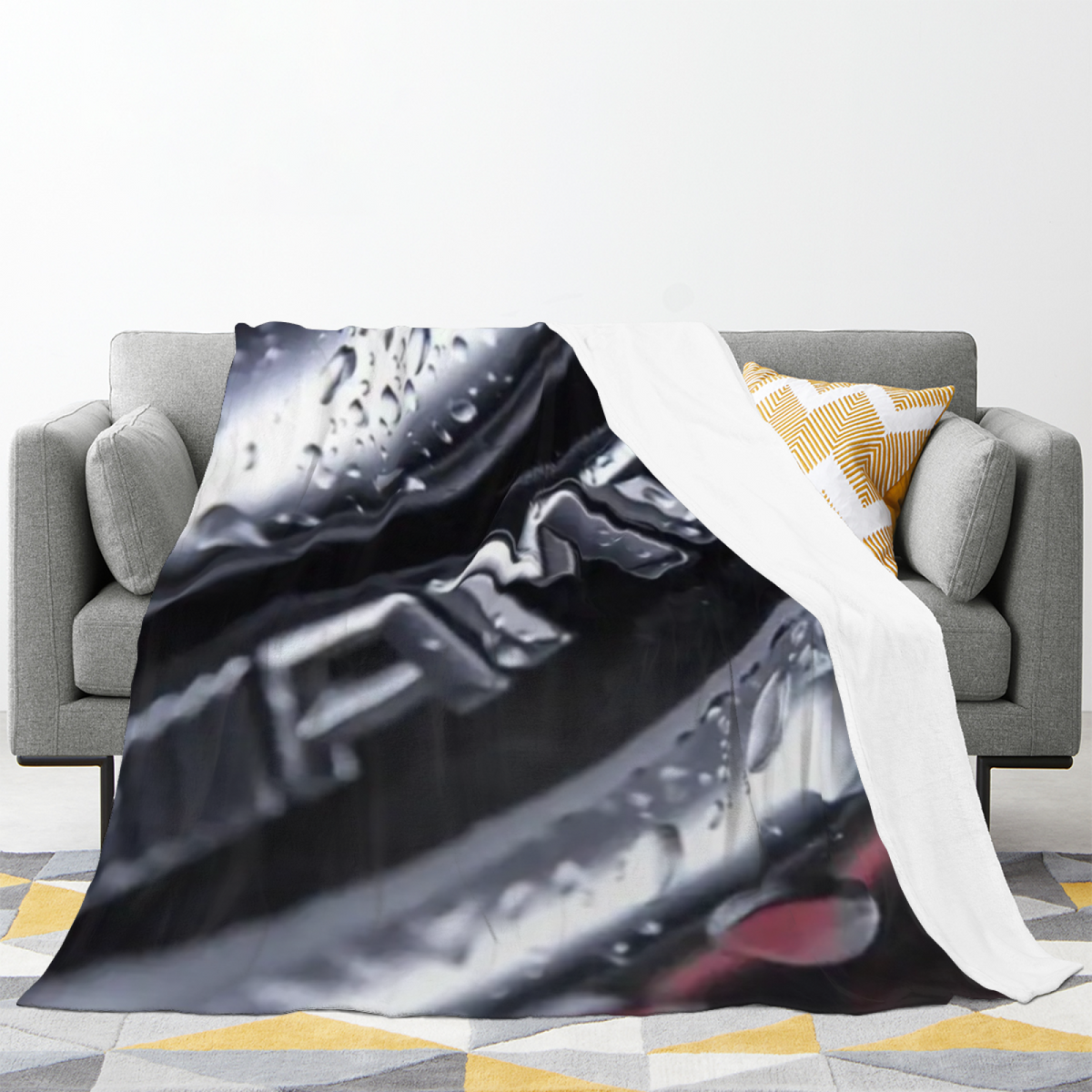 Pastel Multicolor Whimsical Decor Plush Flannel Throw ¨C Luminous Flora Edition