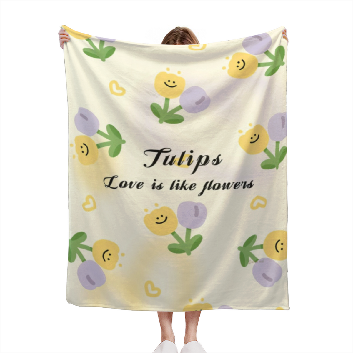Dawn Odyssey Ivory Cozy All-Season Flannel Blanket