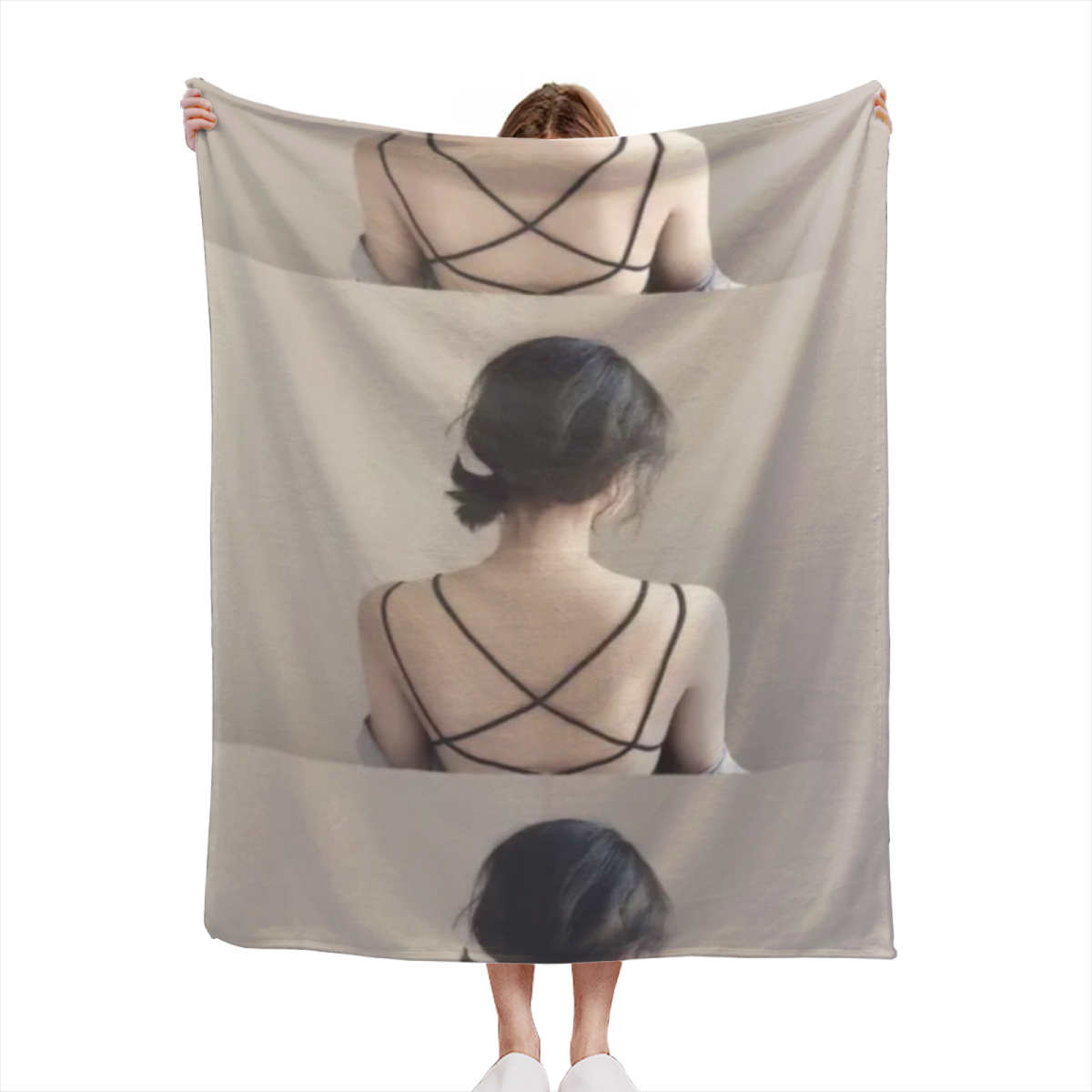Prairie & Orchard Playful Graphic Plush Flannel Throw