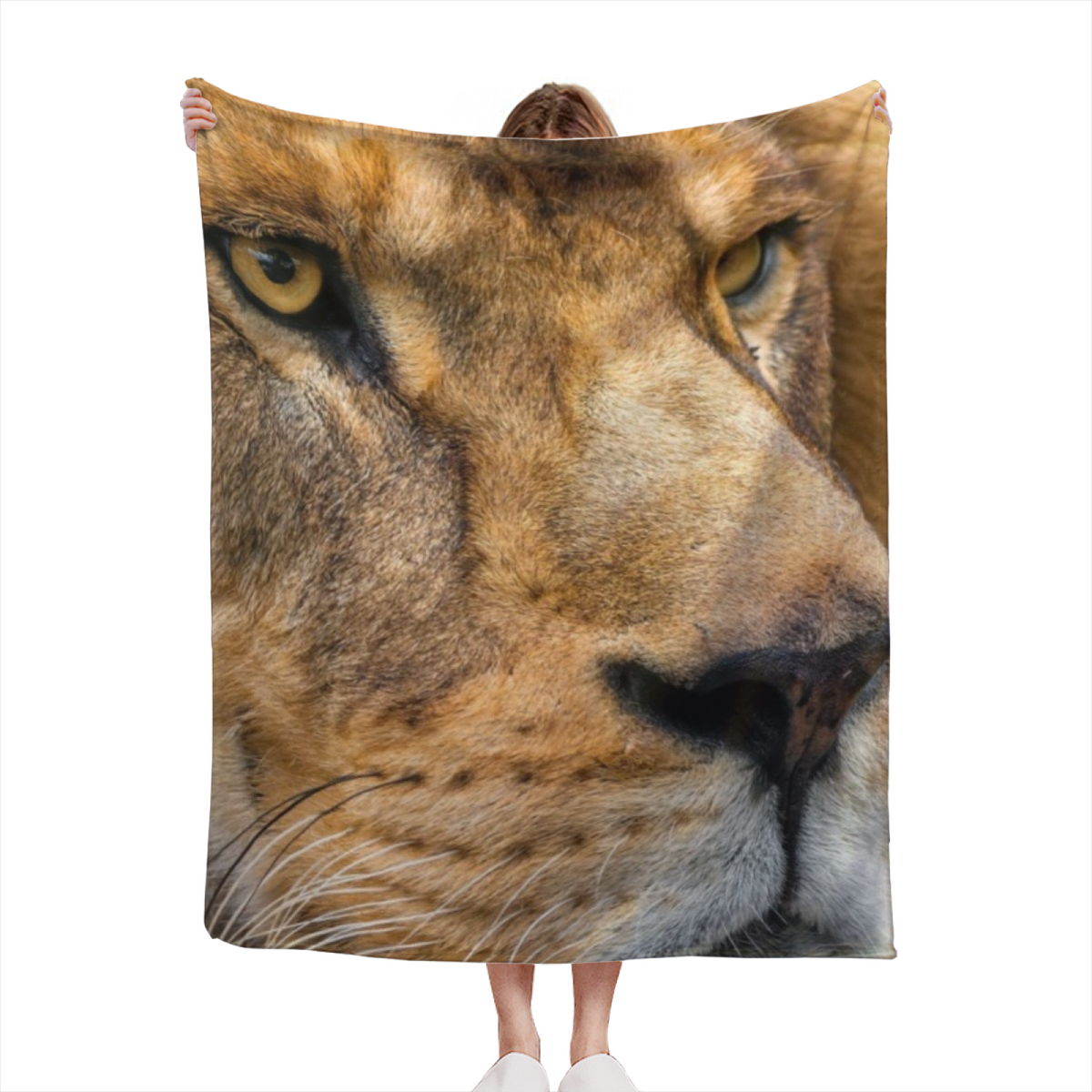 Gilded Picnic Inspired Flannel Sofa Throw ¨C Earthy Neutral Palette