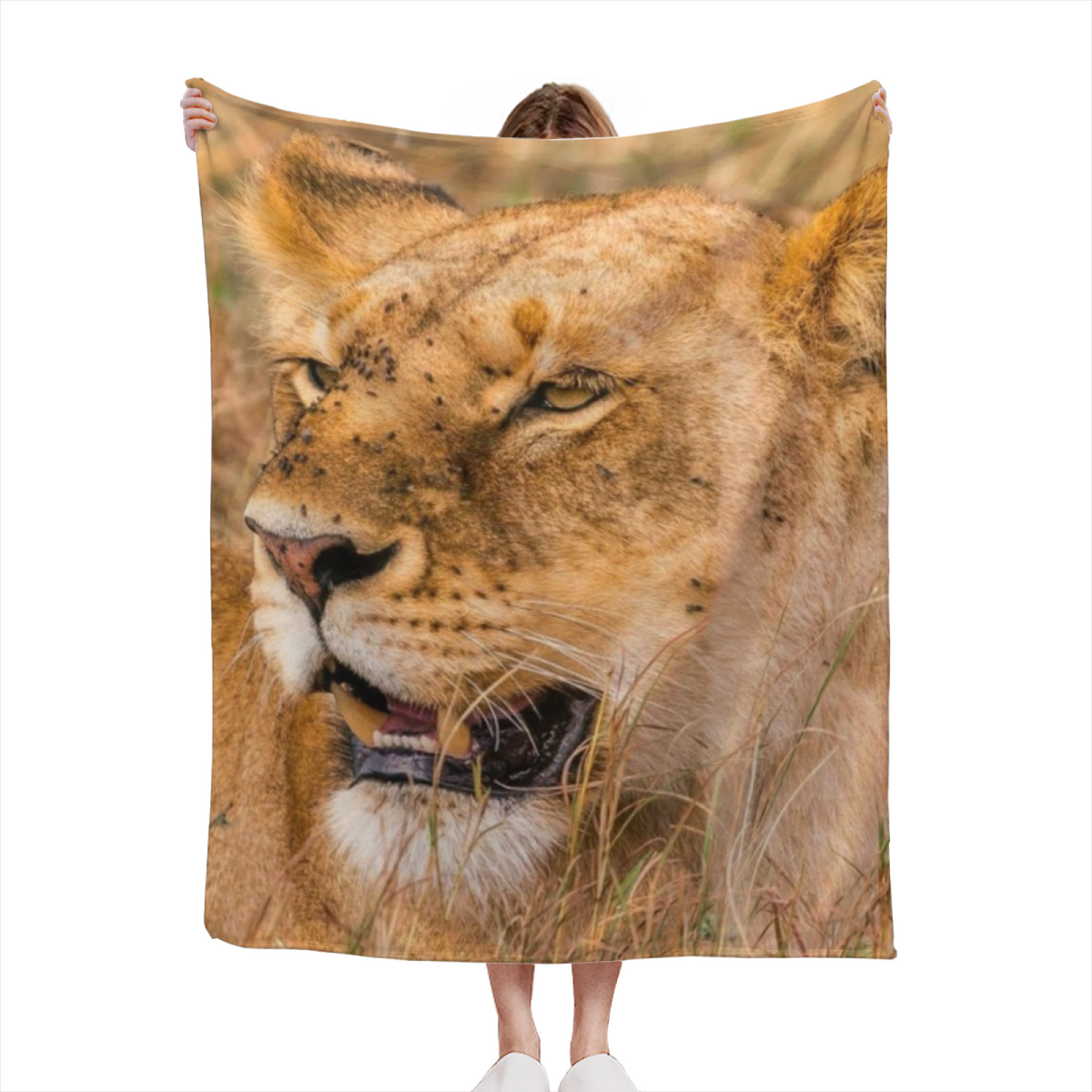 Aurora Jubilee Muted Sage Art Flannel Throw Blanket