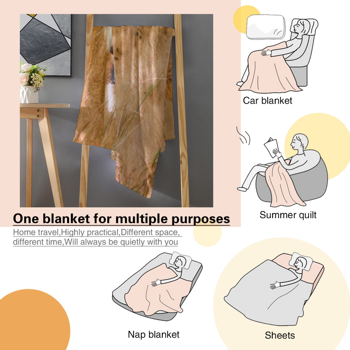 Aurora Jubilee Muted Sage Art Flannel Throw Blanket