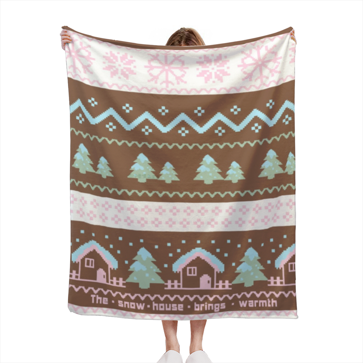 Amber Kaleidoscope Soft Neutral Artistic Soft Flannel Blanket