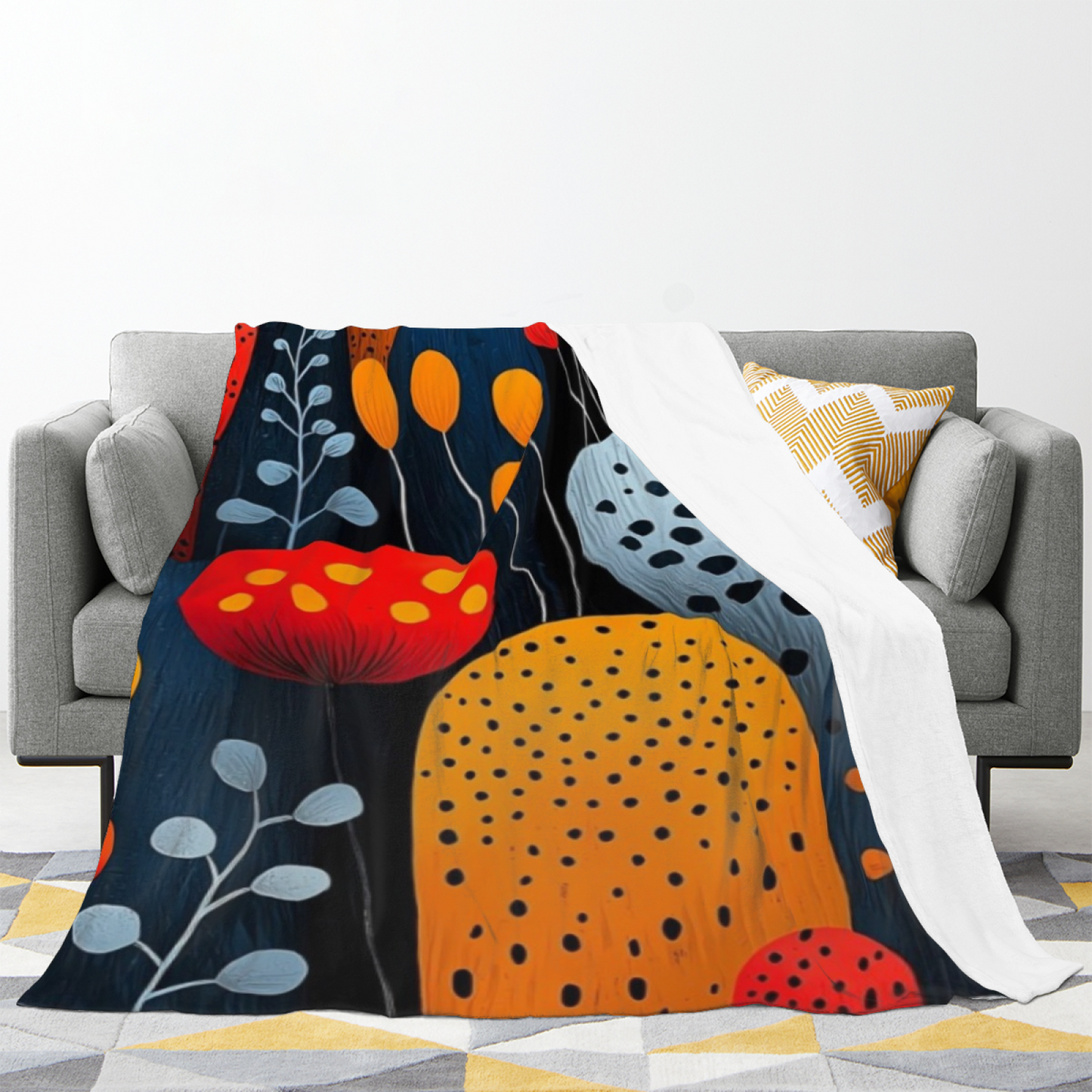 Artistic Decorative Throw Blanket ¨C Contemporary Graphic Printed Cozy Blanket