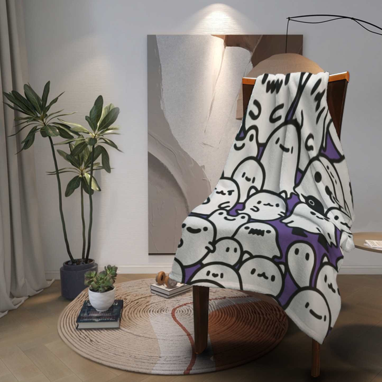 Modern Colorful Art Throw Blanket ¨C Abstract Printed Cozy Home Blanket