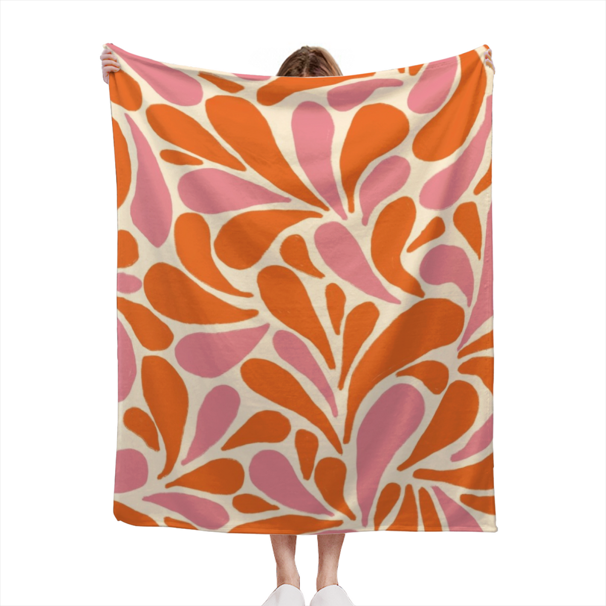 Flannel Throw Blanket with Coastal Hearth Cozy Cottage Artwork