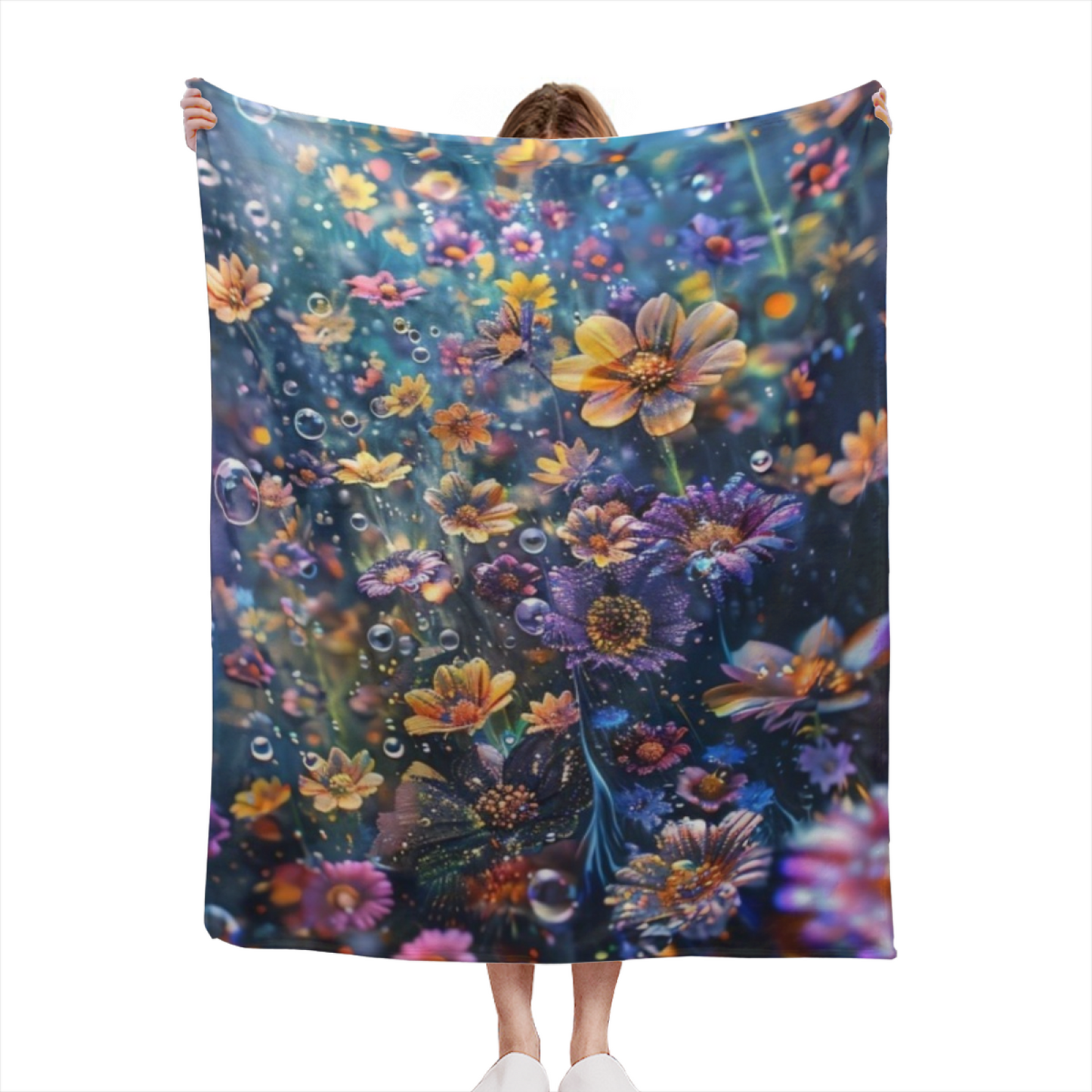 Colorful Abstract Throw Blanket ¨C Modern Decorative Printed Cozy Blanket