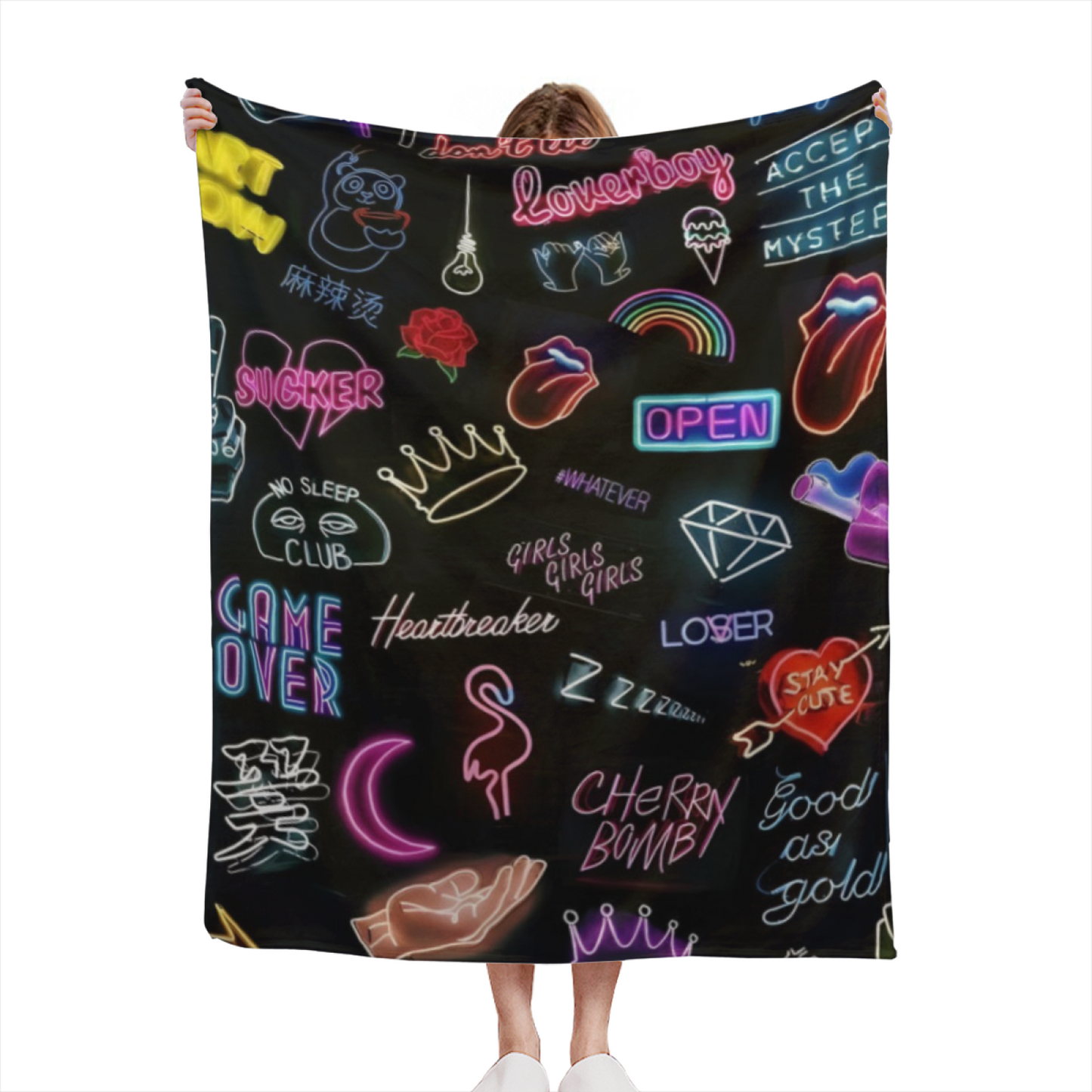 Colorful Abstract Pattern Throw Blanket ¨C Stylish Modern Cozy Blanket