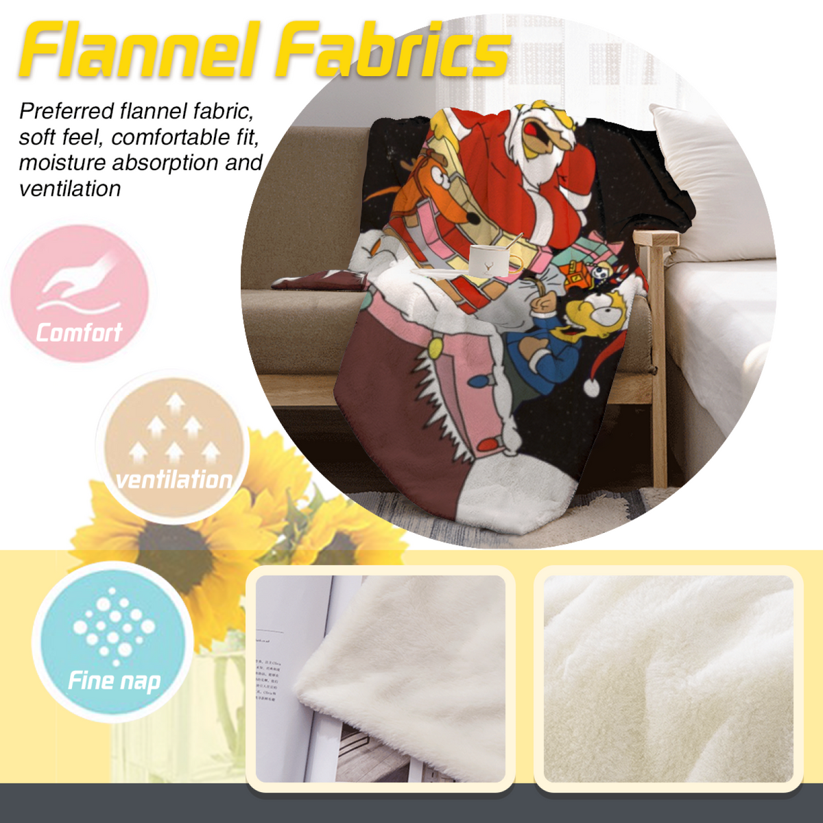 Pink Strawberry Check Plush Flannel Throw
