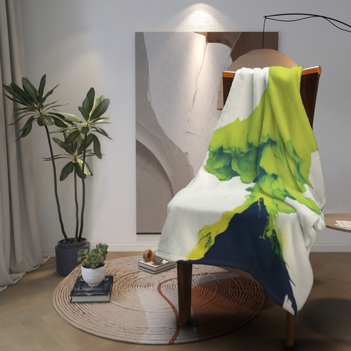 Soft Minimalist Plush Flannel Throw ¨C Copper Petal Collection