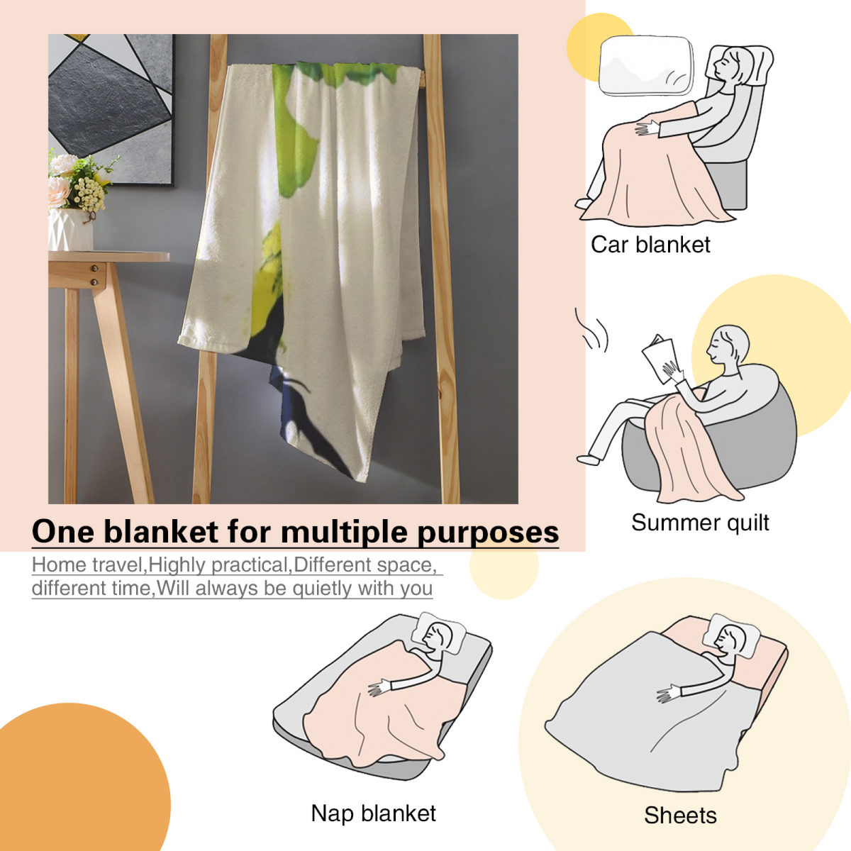 Soft Minimalist Plush Flannel Throw ¨C Copper Petal Collection