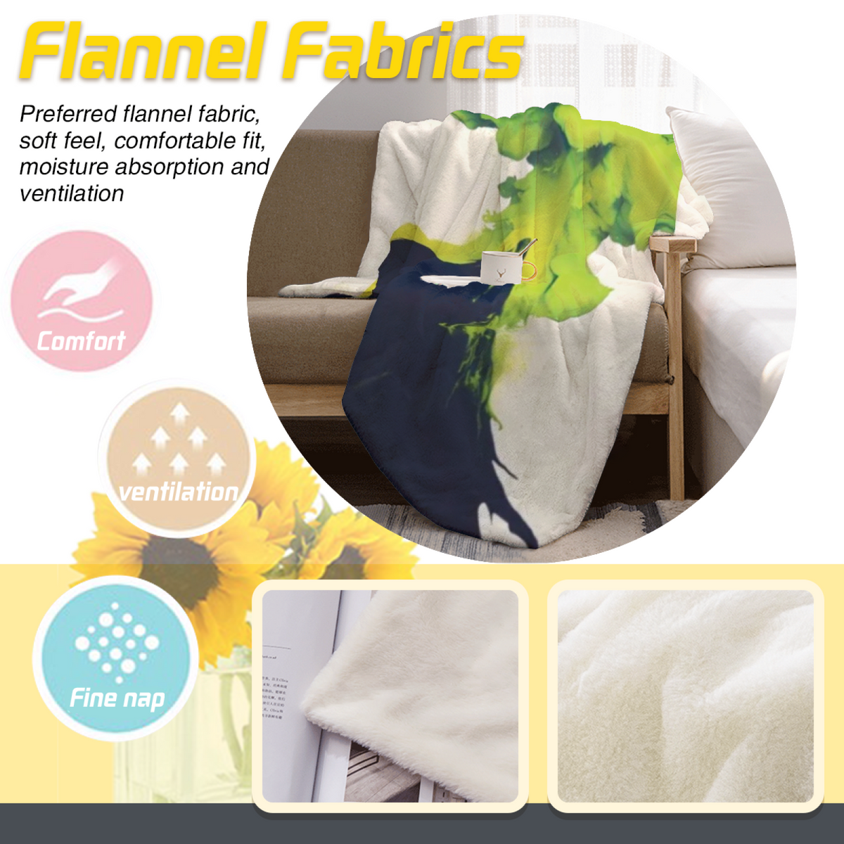 Soft Minimalist Plush Flannel Throw ¨C Copper Petal Collection
