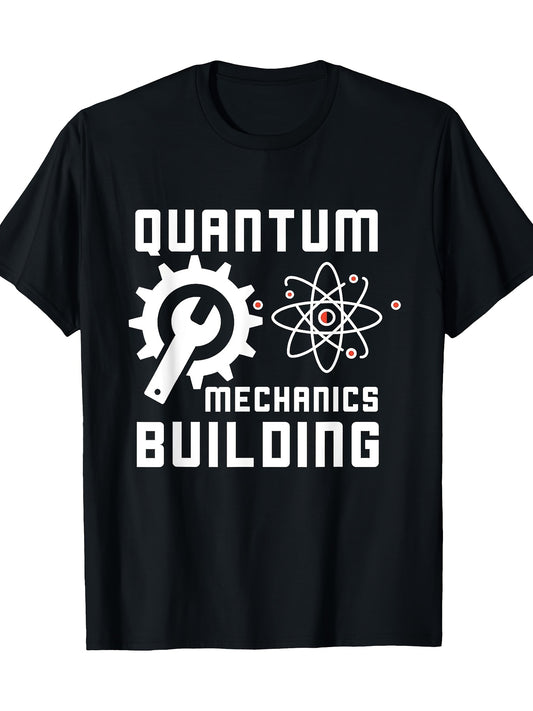 Quantum Physics Quantum Mechanics Building Physicist T-shirt 100% Cotton 180g