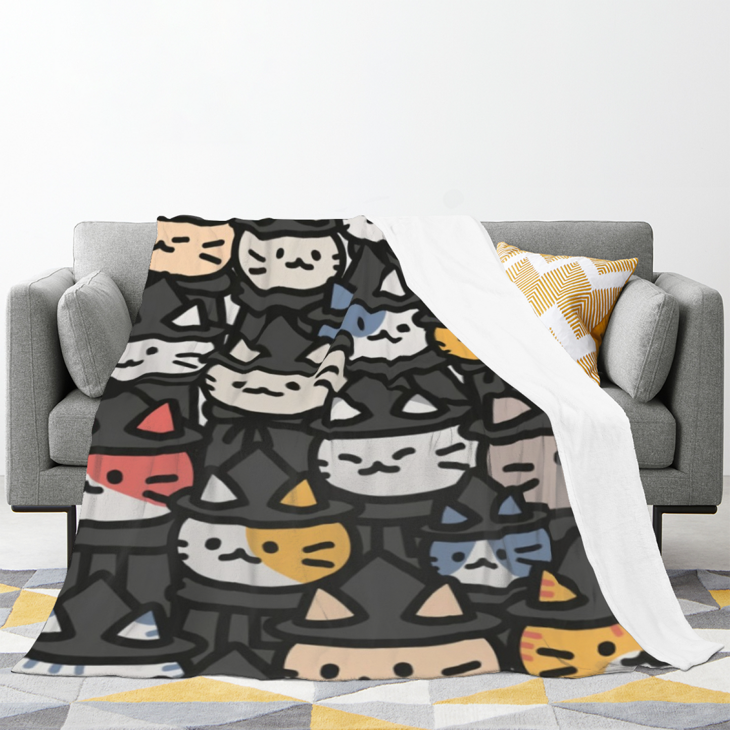 Abstract Decorative Throw Blanket ¨C Artistic Modern Colorful Design
