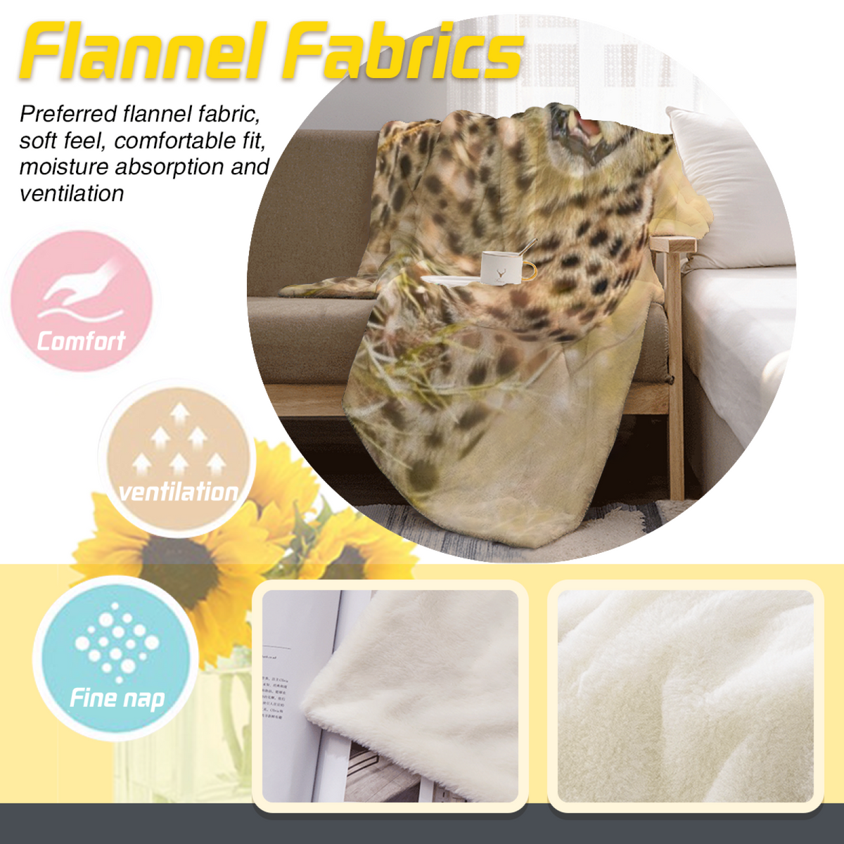 Terracotta Trail Earthy Multicolor Art All-Season Flannel Blanket