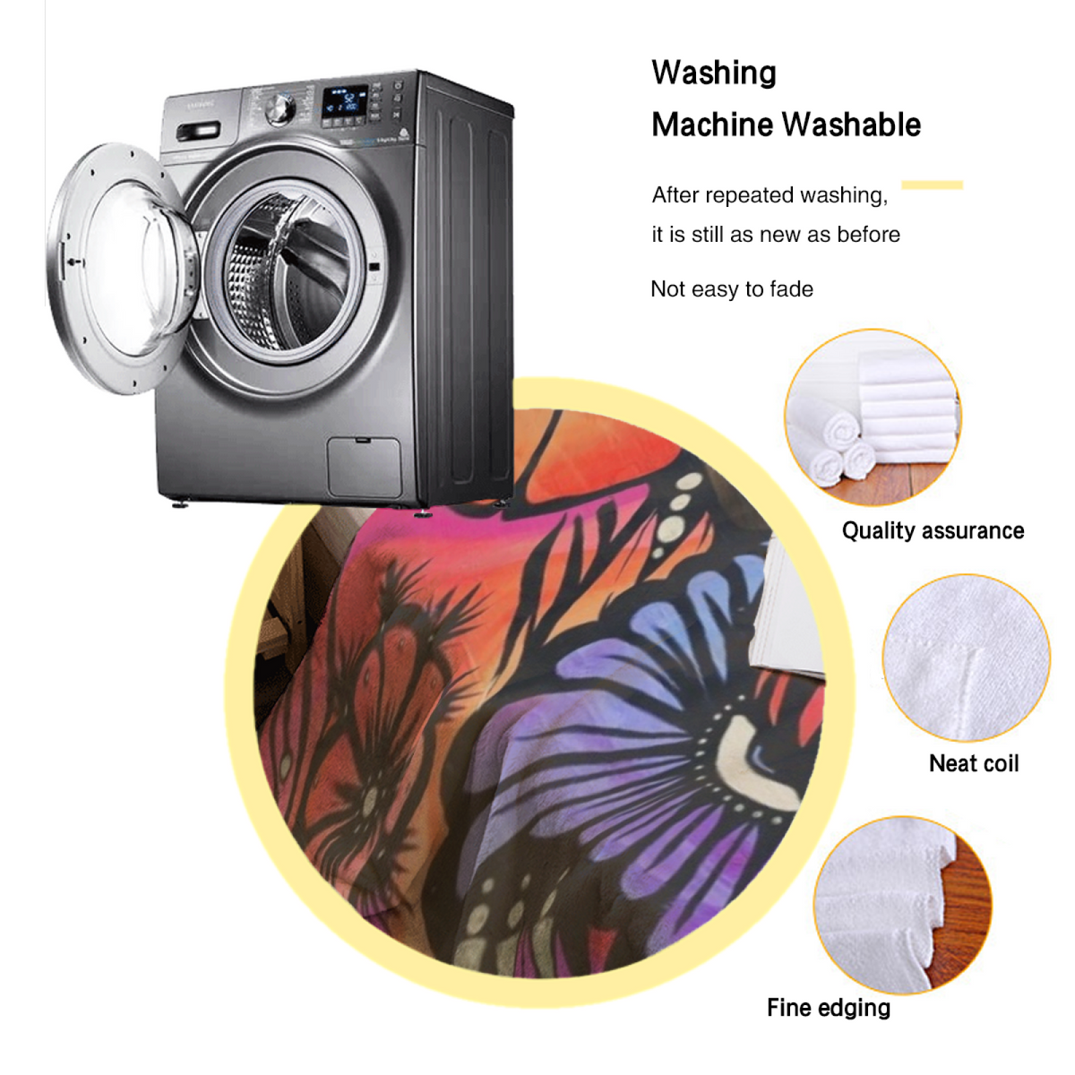 Twilight Tapestry Dusty Lavender Modern Art Flannel Throw Blanket