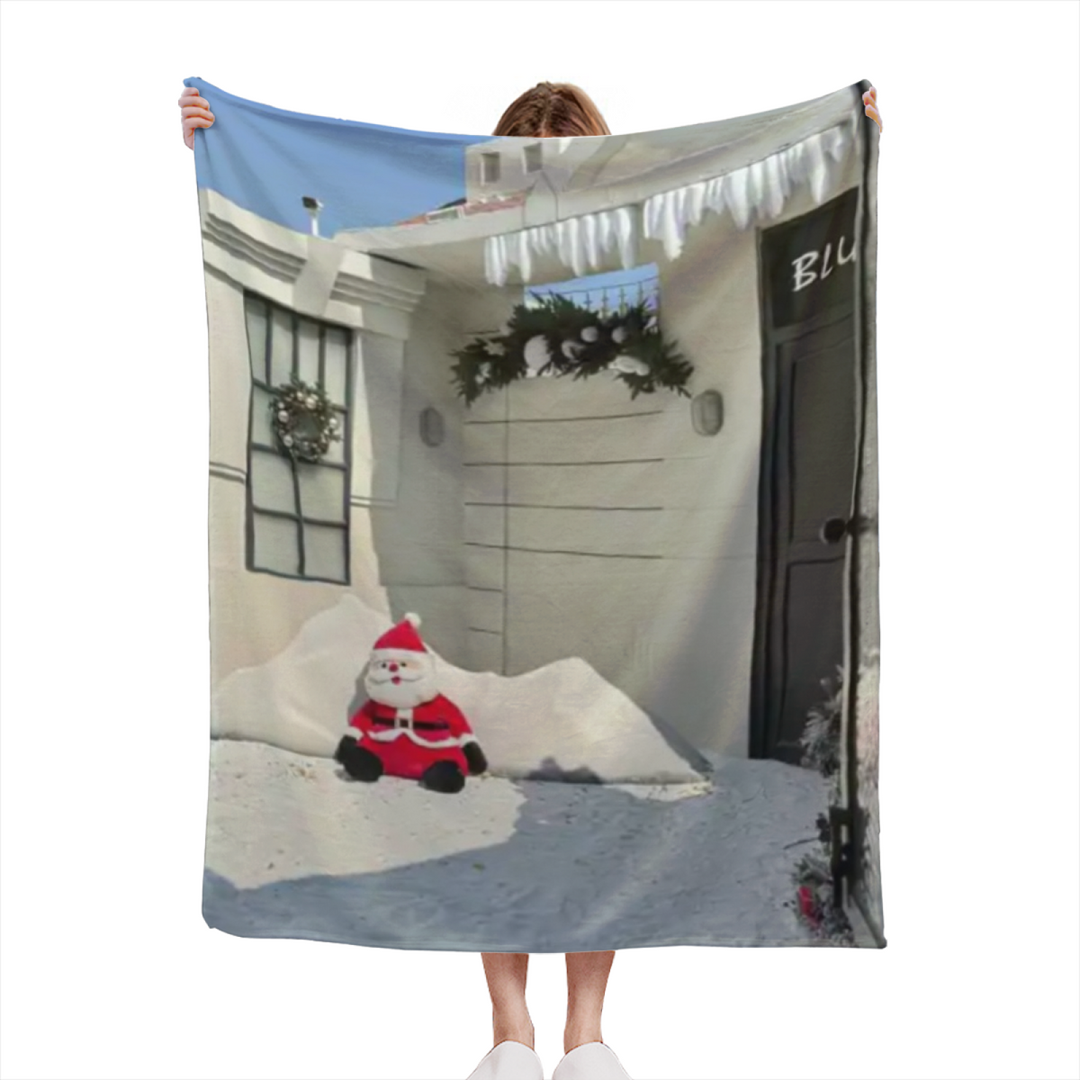 Oceanic & Breeze Playful Graphic All-Season Flannel Blanket