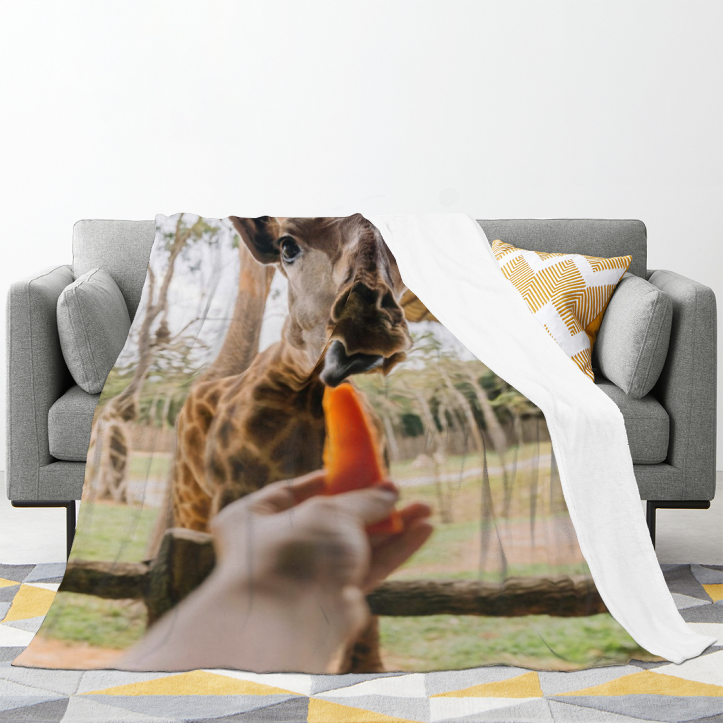 Abstract Artistic Throw Blanket ¨C Contemporary Graphic Printed Blanket