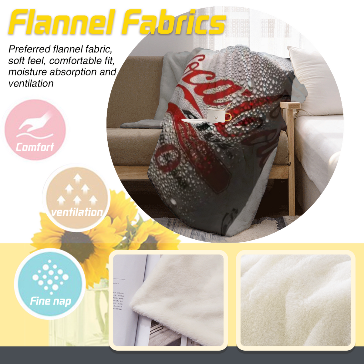 Eclectic Design Enchanted Rhapsody Warm Coral Flannel Sofa Throw