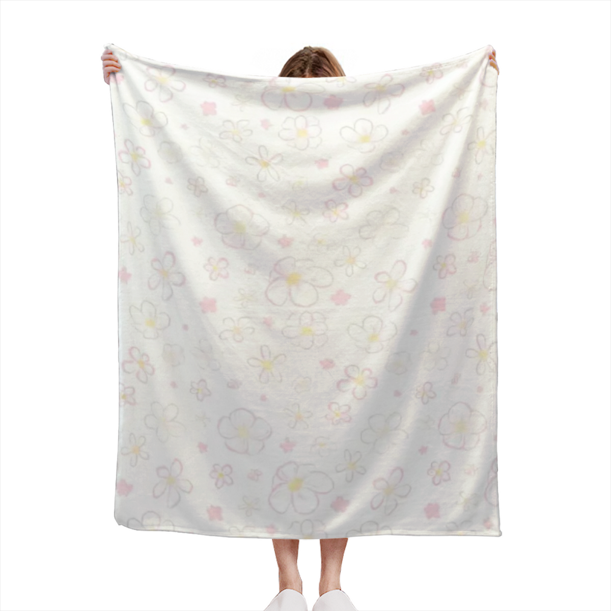 Starlit Cove Muted Sage Art Decorative Flannel Blanket