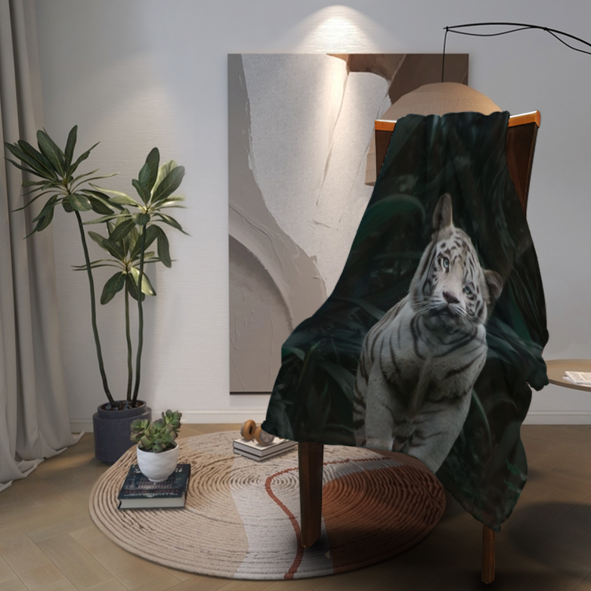 Misty & Mosaic Playful Graphic All-Season Flannel Blanket