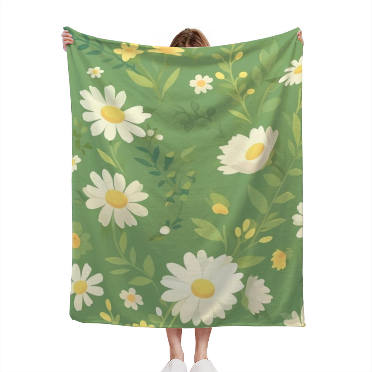 Rich Multicolor Mossy Jubilee Soft Flannel Blanket ¨C Contemporary Pattern