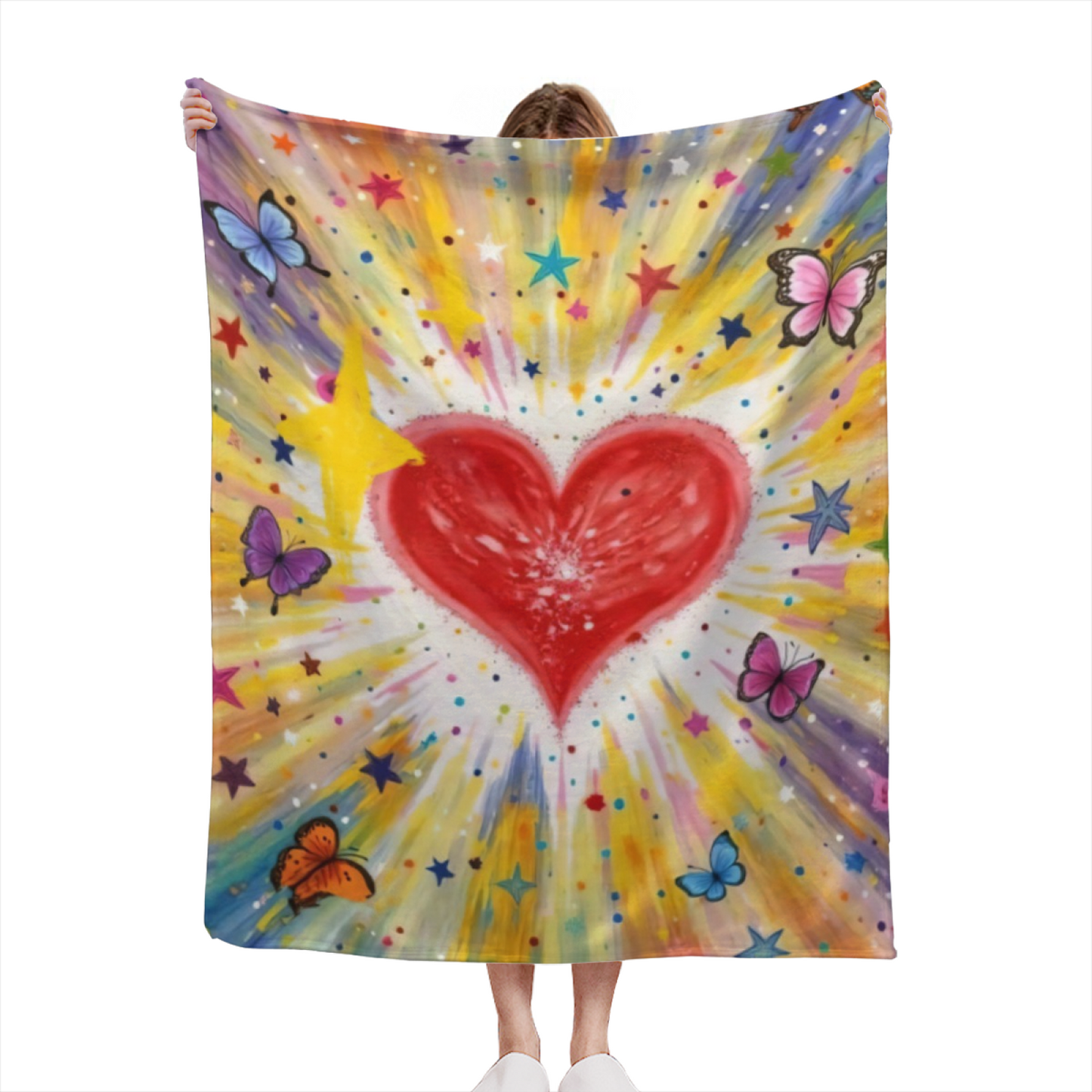 Abstract Graphic Throw Blanket ¨C Contemporary Printed Decorative Home Blanket