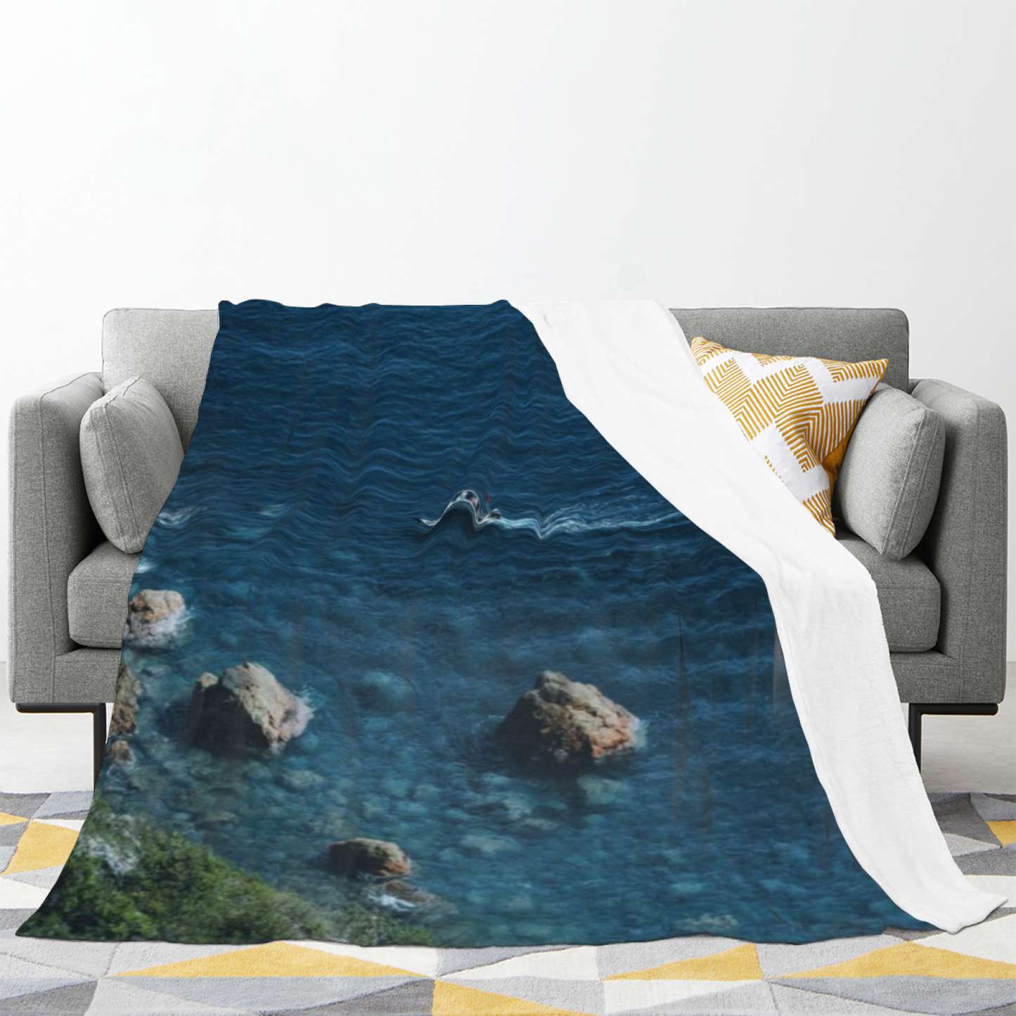 Modern Abstract Art Throw Blanket ¨C Decorative Colorful Cozy Blanket