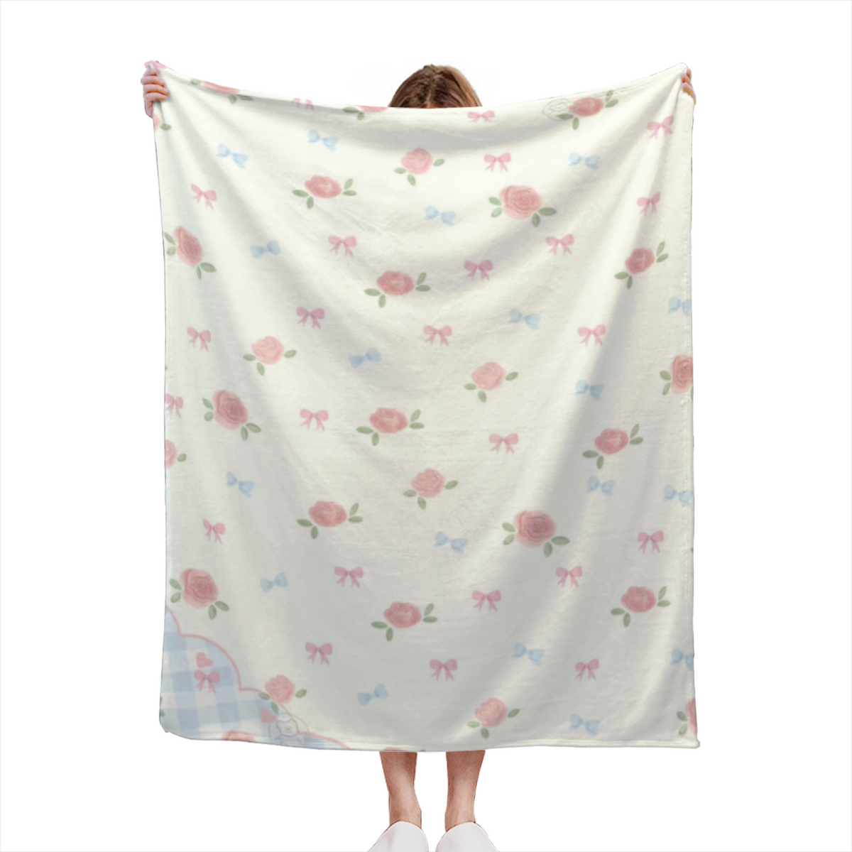 Celestial Sanctuary Home Accent Lightweight Flannel Throw ¨C Creamy Ivory