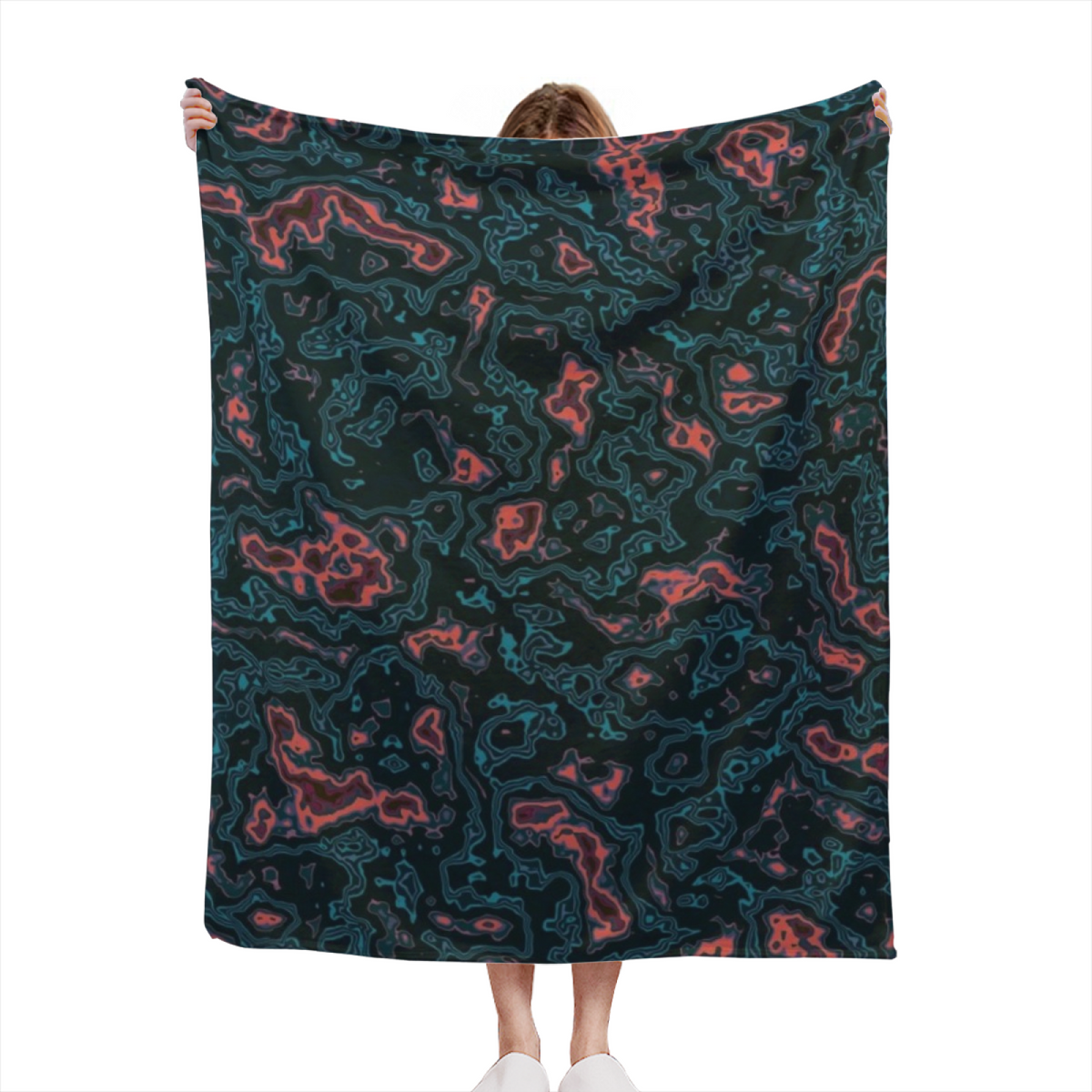 Opaline Atlas Lightweight Flannel Throw in Dusty Lilac