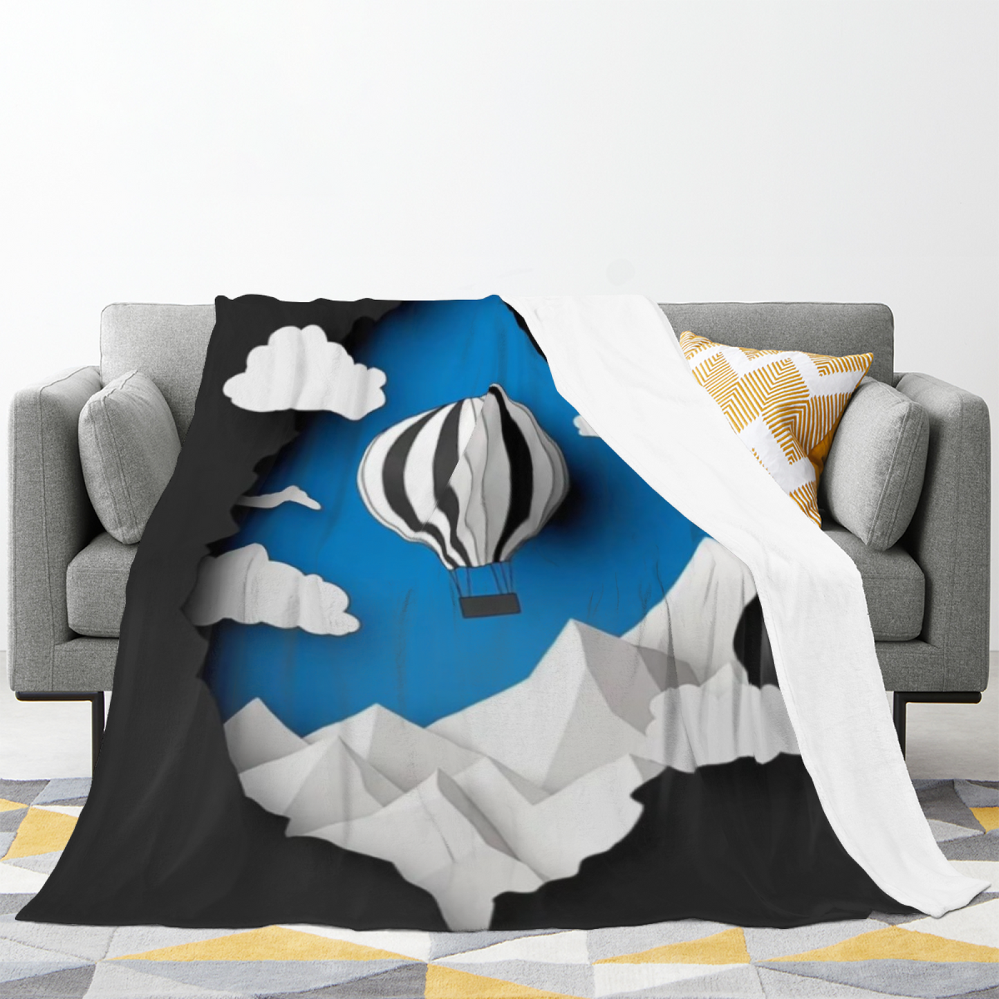 Contemporary Decorative Throw Blanket ¨C Colorful Graphic Artistic Design