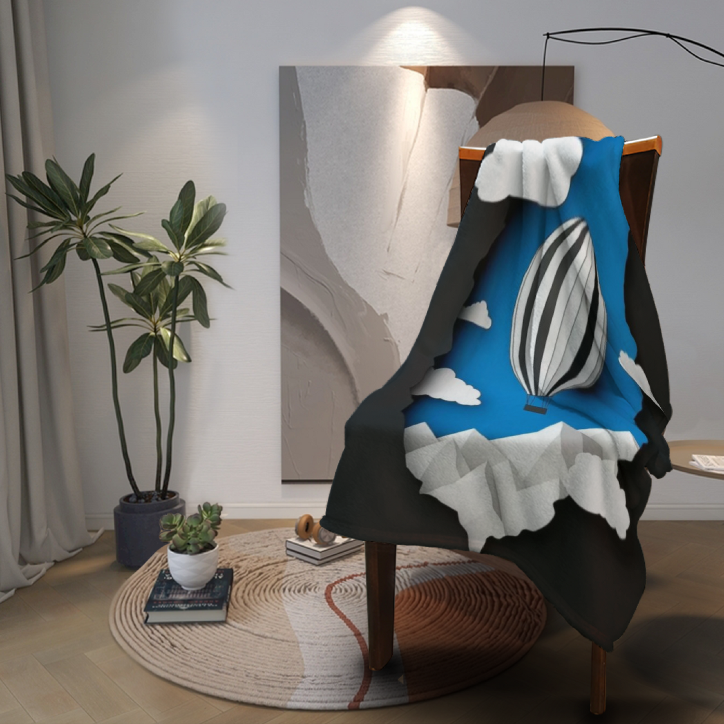 Contemporary Decorative Throw Blanket ¨C Colorful Graphic Artistic Design