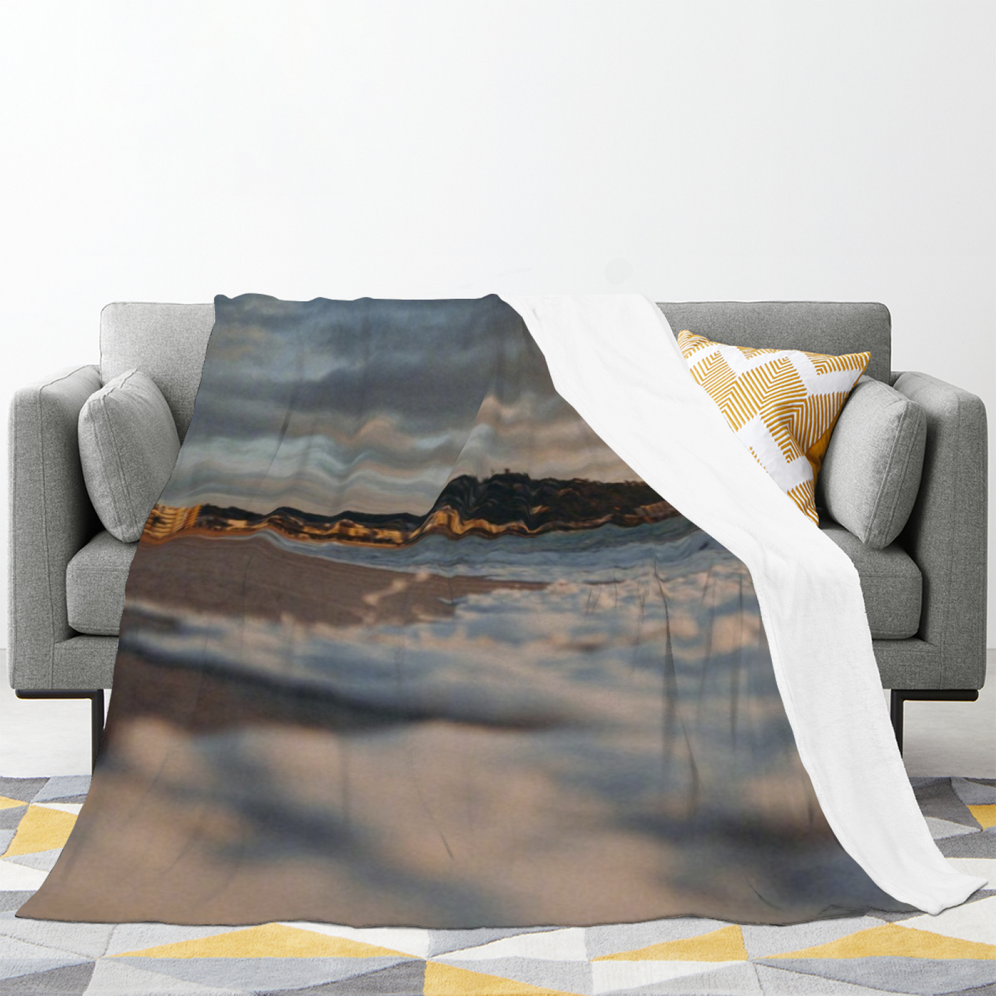 Contemporary Abstract Throw Blanket ¨C Modern Colorful Decorative Blanket