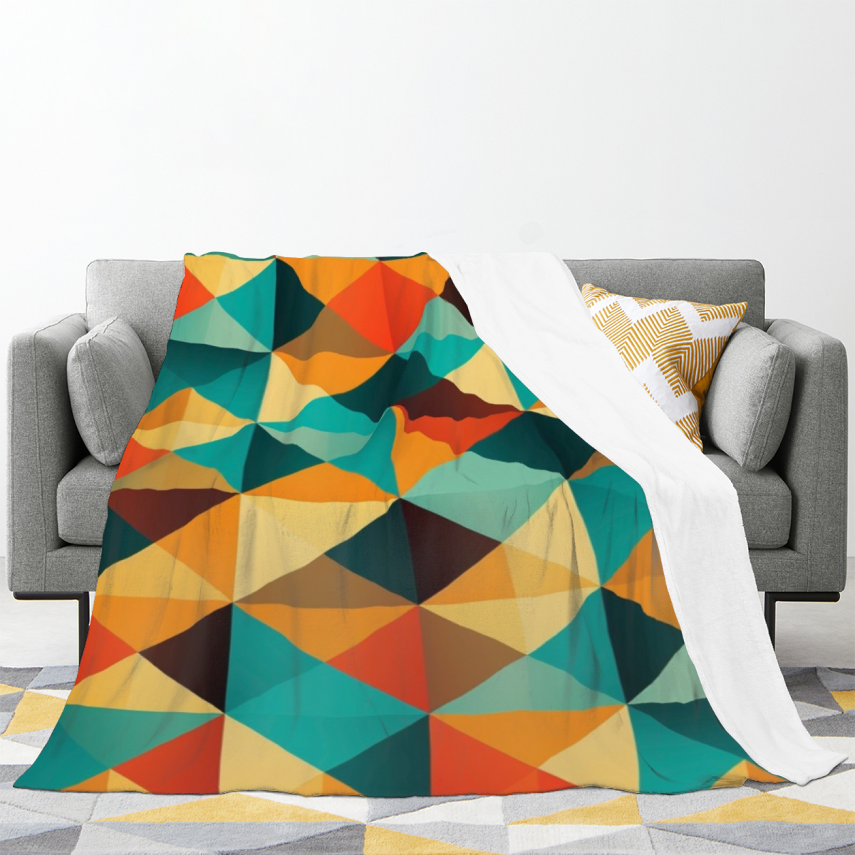 Pastel Multicolor Whimsical Decor All-Season Flannel Blanket ¨C Starlit Sprout Edition