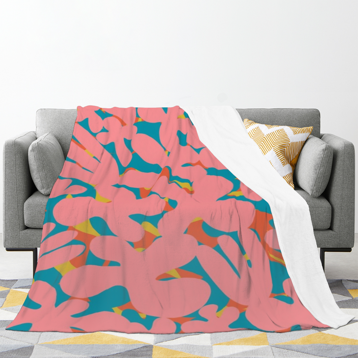 Prairie & Thicket Playful Graphic All-Season Flannel Blanket