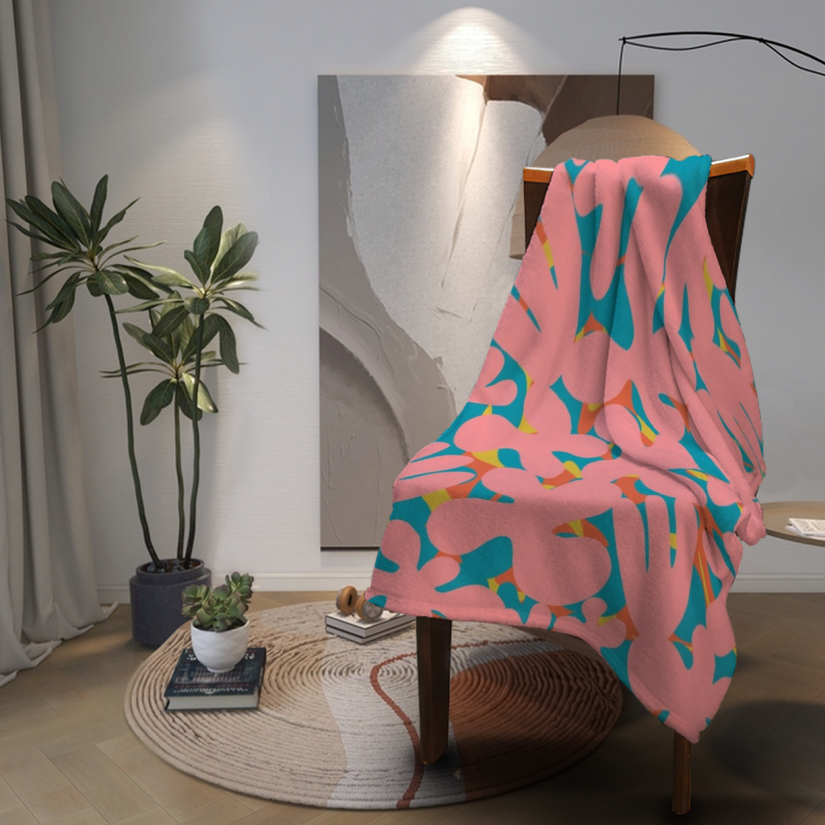 Prairie & Thicket Playful Graphic All-Season Flannel Blanket