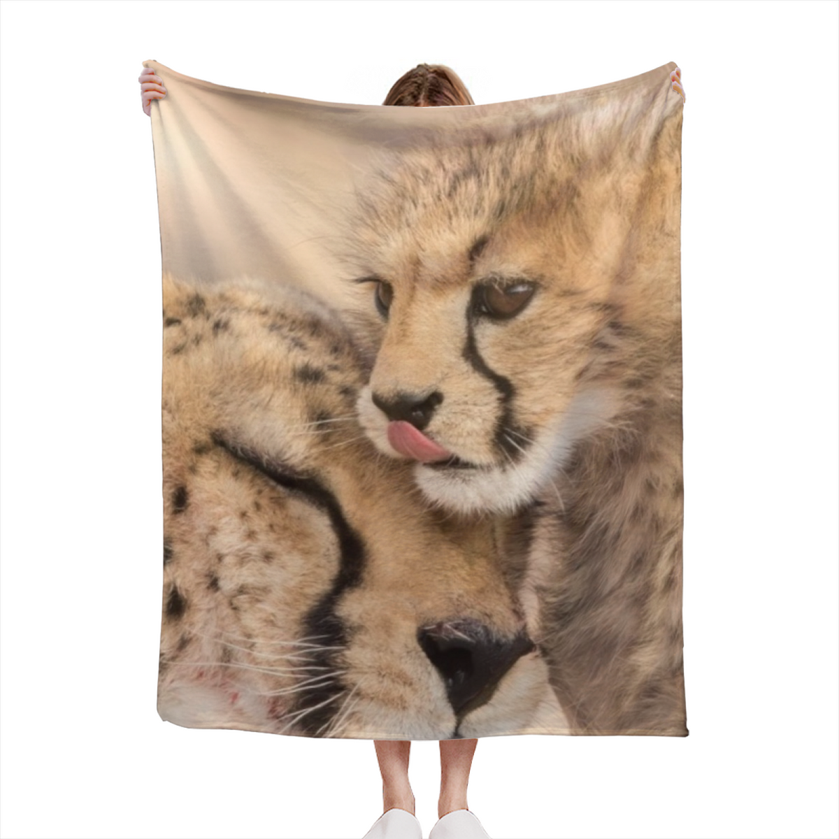 Misty Meadow Muted Sage Art Decorative Flannel Blanket