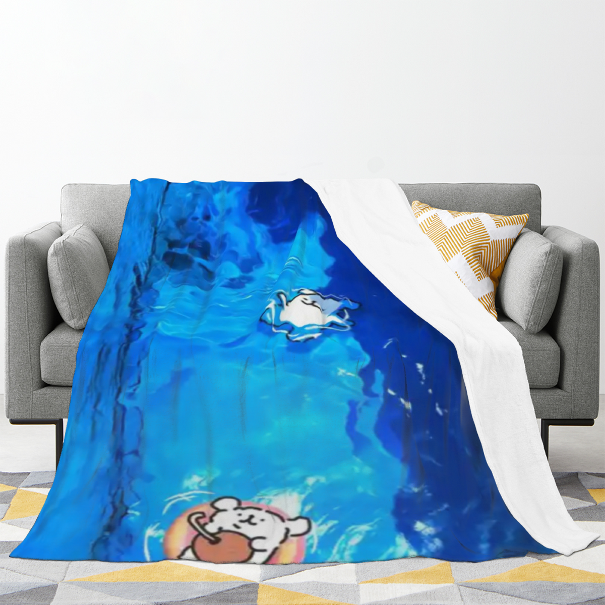 Eclectic Design Rustic Thicket Warm Coral Flannel Sofa Throw