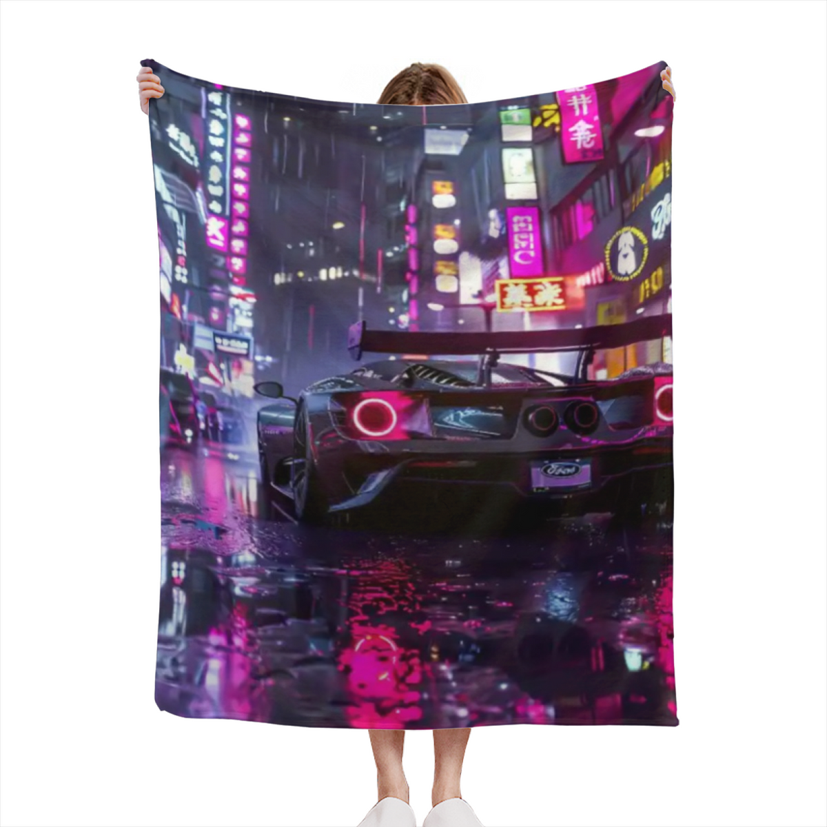 Pastel Multicolor Whimsical Decor All-Season Flannel Blanket ¨C Desert Galaxy Edition