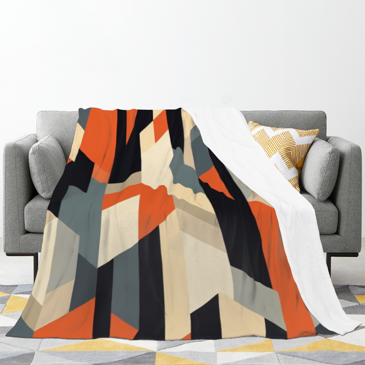 Flannel Throw Blanket with Wildwood Jubilee Cozy Cottage Artwork