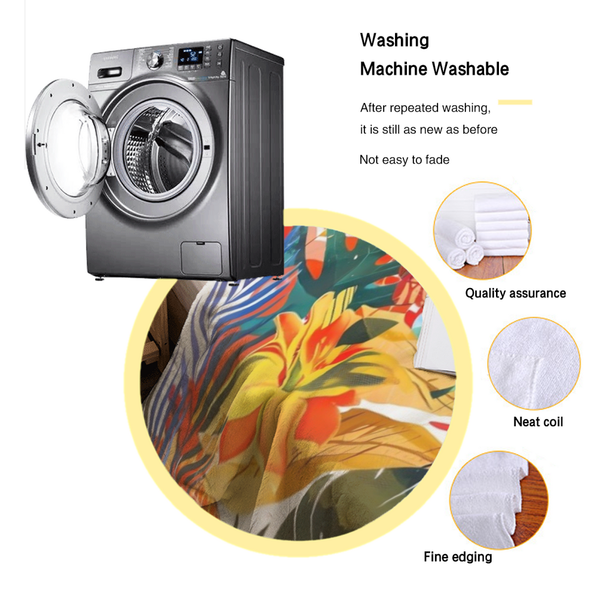 Amber Petal Earthy Multicolor Artistic Lightweight Flannel Throw