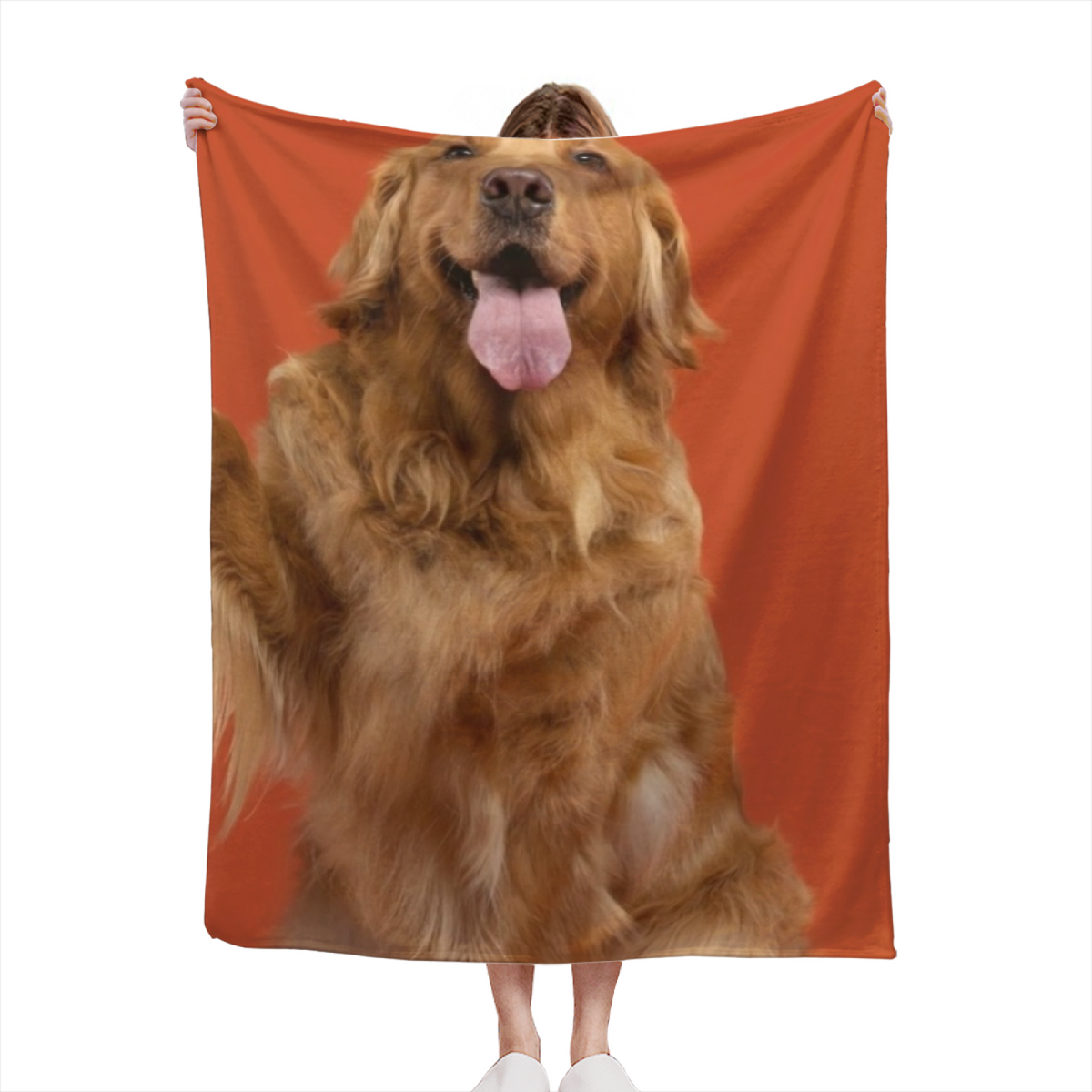 Warm Coral Lagoon Serenade Lightweight Flannel Throw