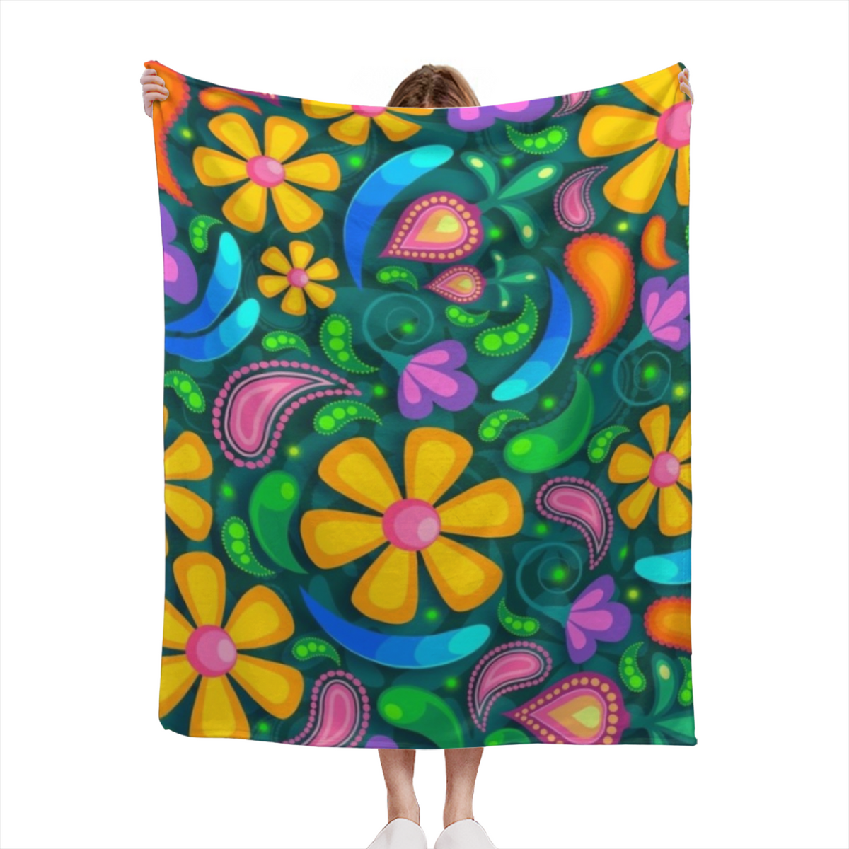 Eclectic Design Copper Arbor Soft Neutral Cozy Flannel Bed Blanket