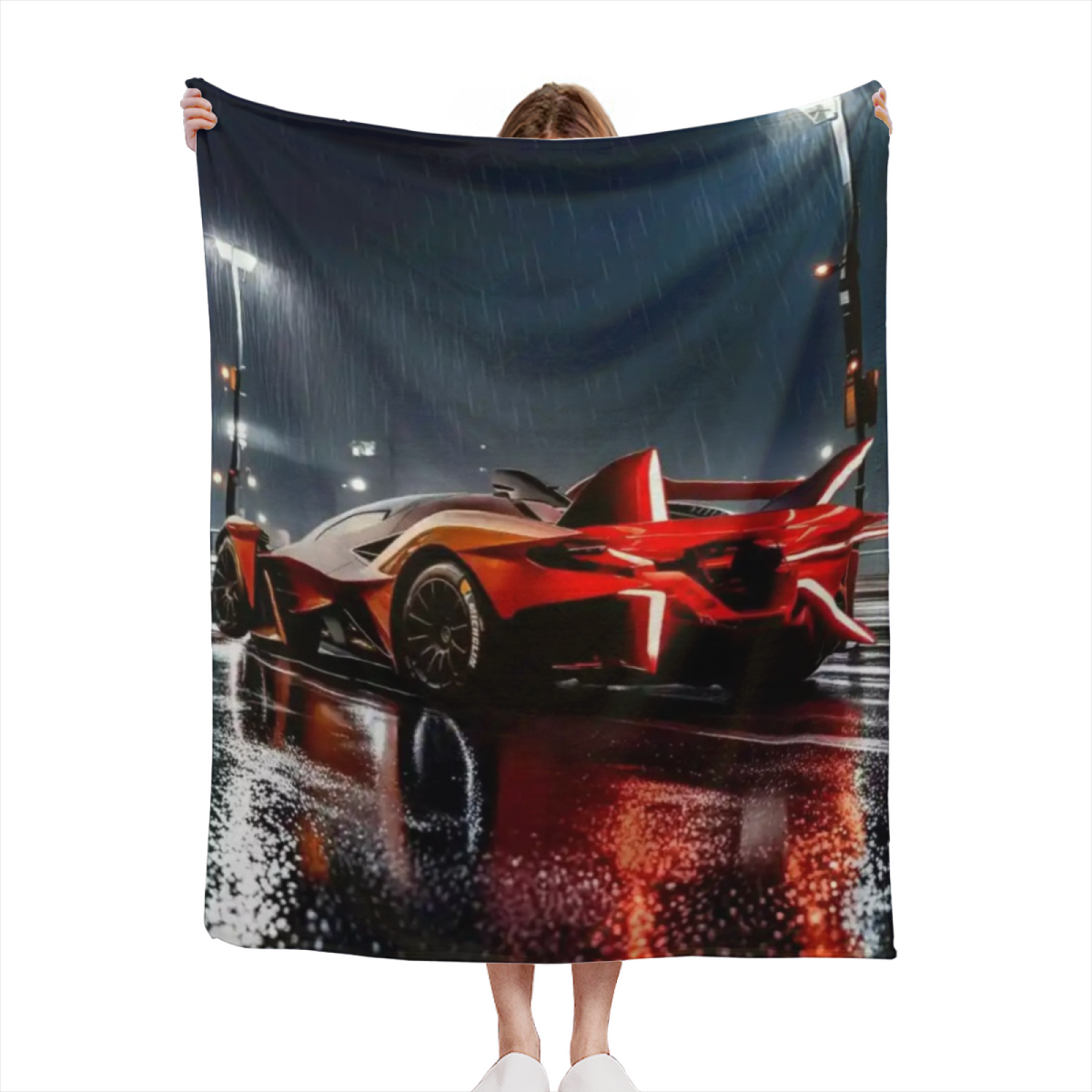 Soft Minimalist All-Season Flannel Blanket ¨C Electric Atlas Collection