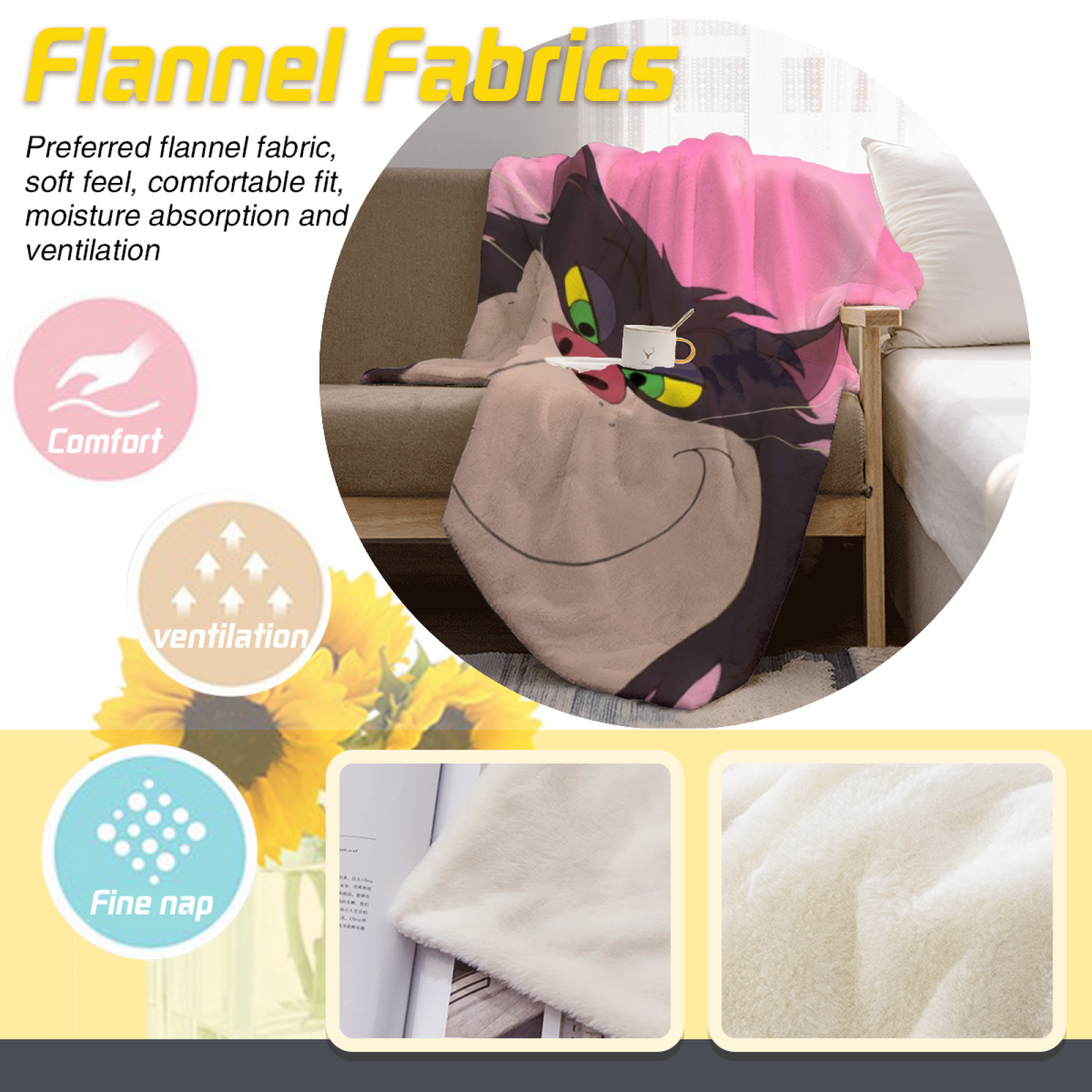 Abstract Graphic Throw Blanket ¨C Stylish Colorful Decorative Cozy Blanket