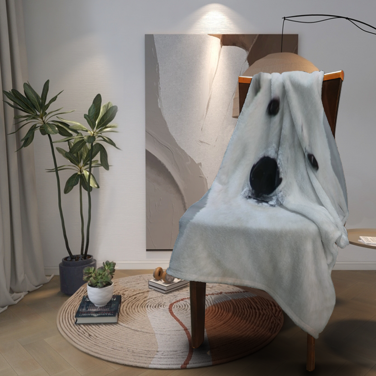 Soft Minimalist All-Season Flannel Blanket ¨C Serene Wonder Collection