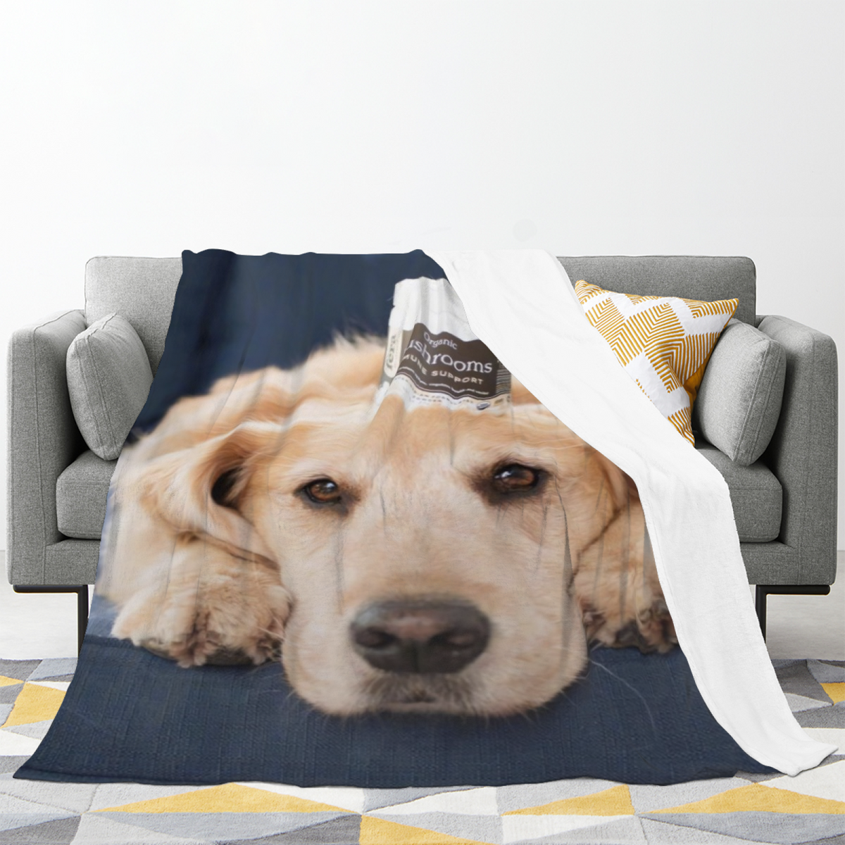 Heather & Sonnet Playful Graphic All-Season Flannel Blanket