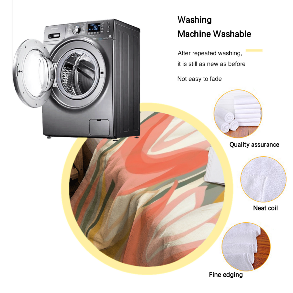 Serene Treasure Home Accent Soft Flannel Blanket ¨C Pastel Multicolor