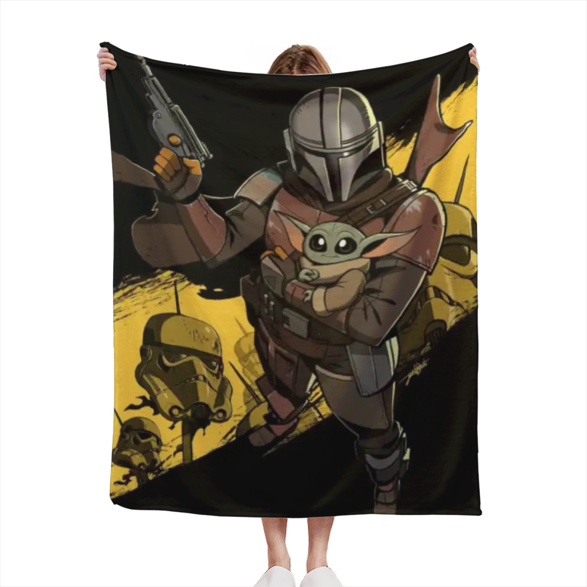 Festival & Lagoon Playful Graphic All-Season Flannel Blanket